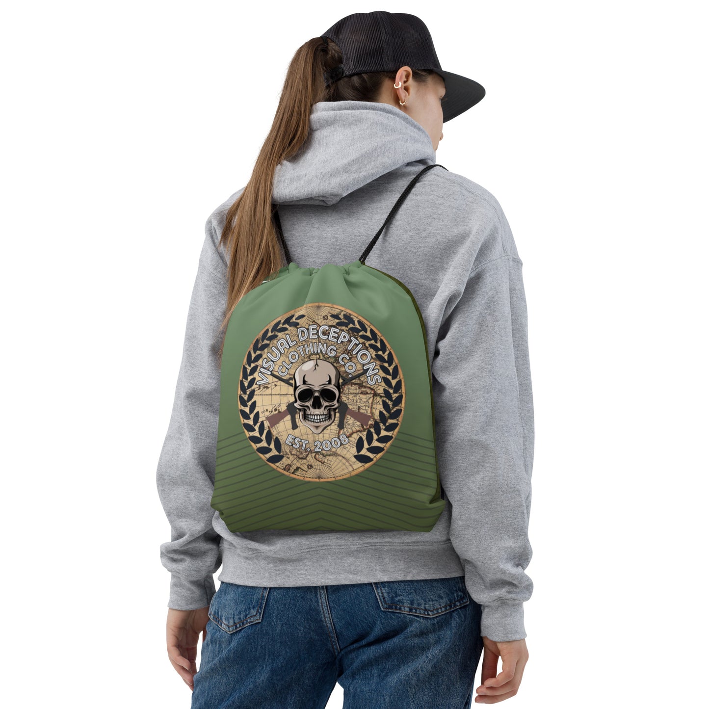MILITANT MINDS Drawstring bag