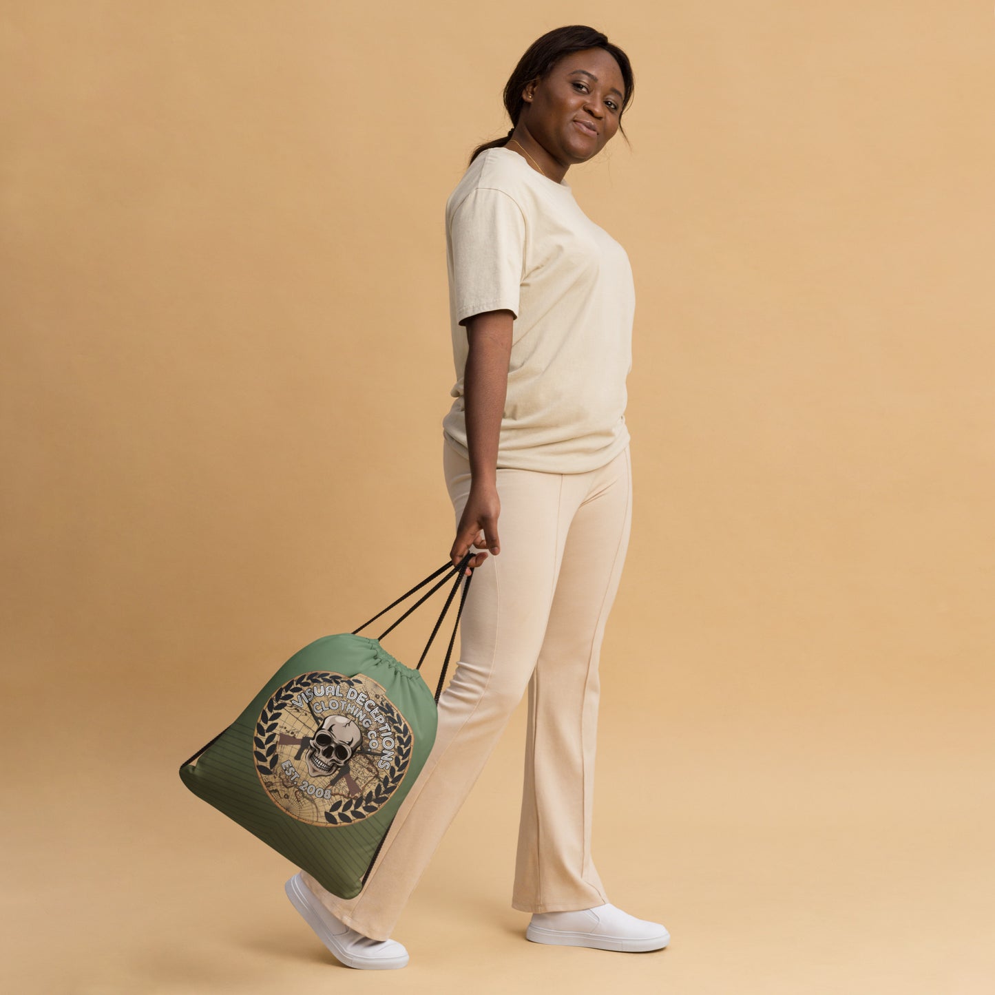MILITANT MINDS Drawstring bag