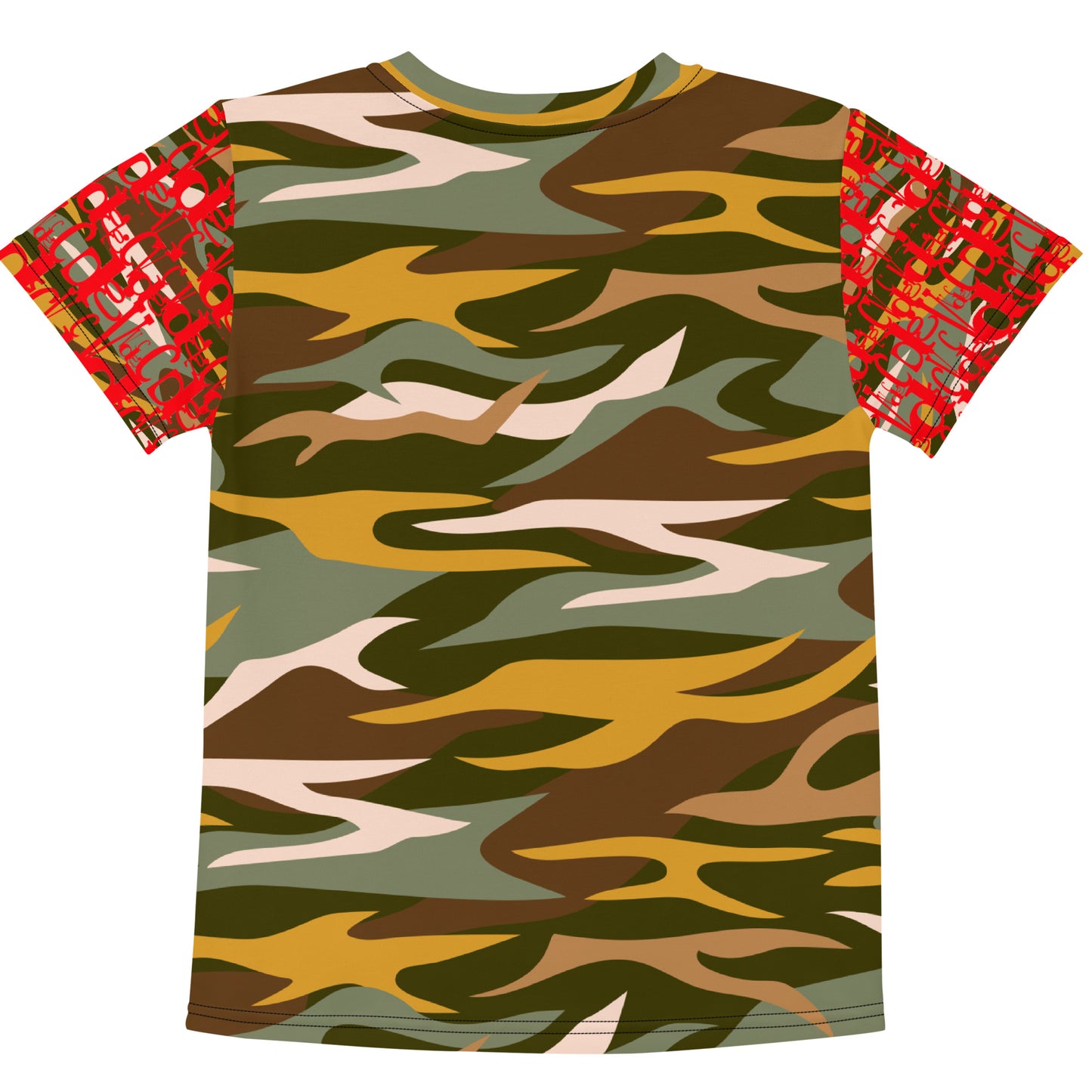 V.OR Glitchy CAMO Kids crew neck t-shirt