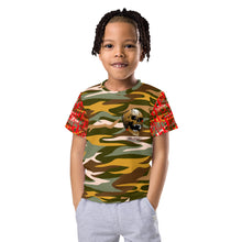 Load image into Gallery viewer, V.OR Glitchy CAMO Kids crew neck t-shirt