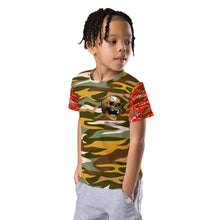 Load image into Gallery viewer, V.OR Glitchy CAMO Kids crew neck t-shirt