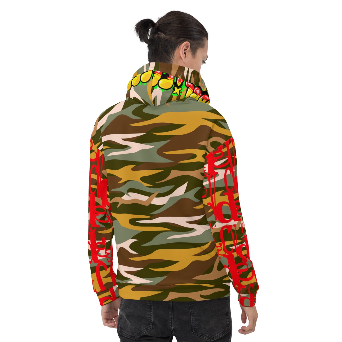 Glitchy Skulls Camo Unisex Hoodie