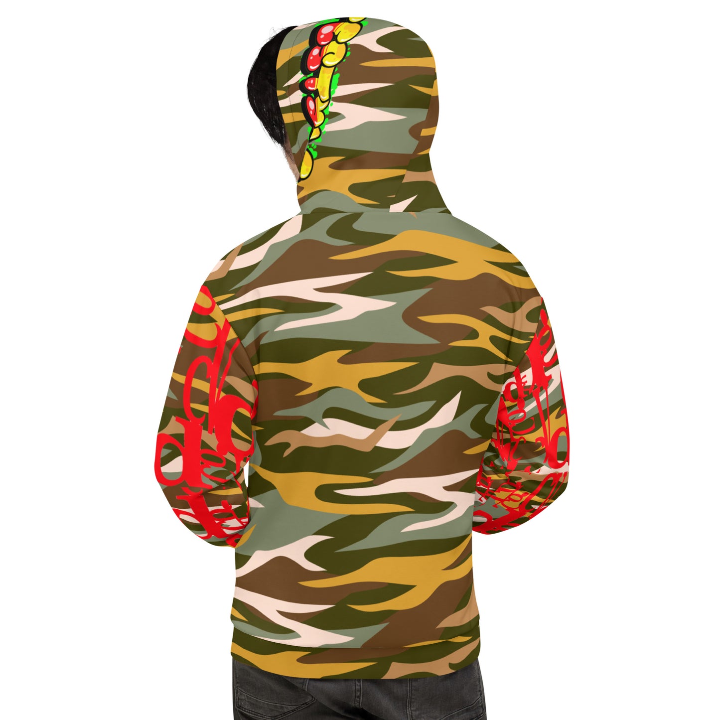 Glitchy Skulls Camo Unisex Hoodie