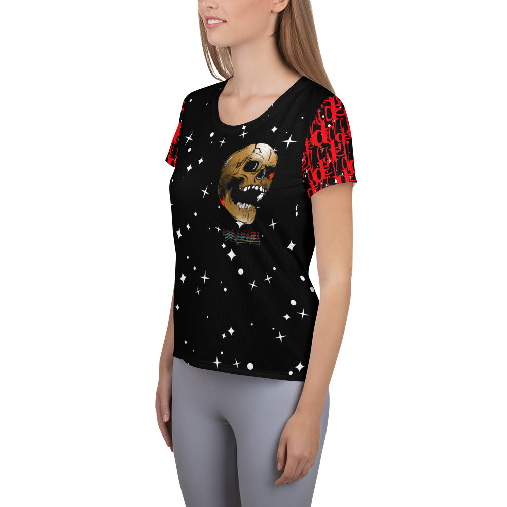Stars & Skulls Women's Athletic T-shirt