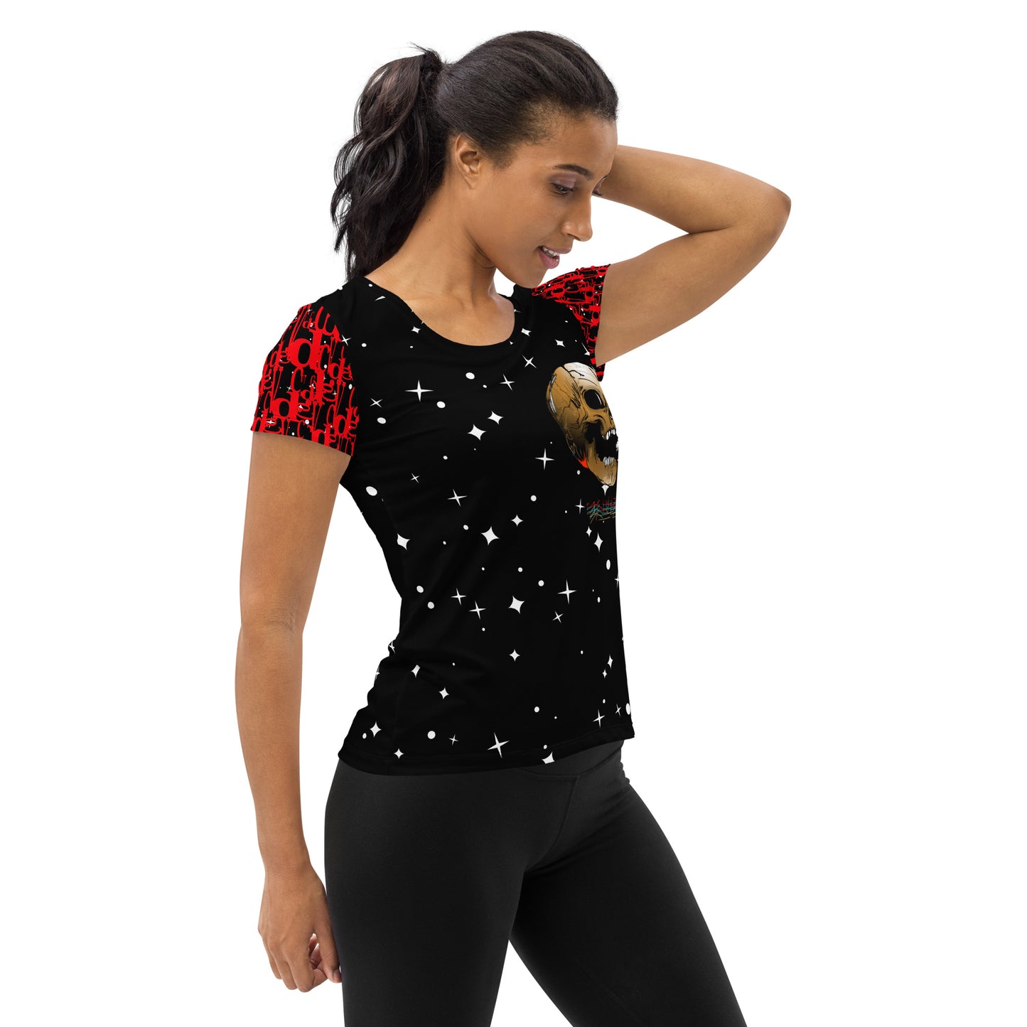 Stars & Skulls Women's Athletic T-shirt