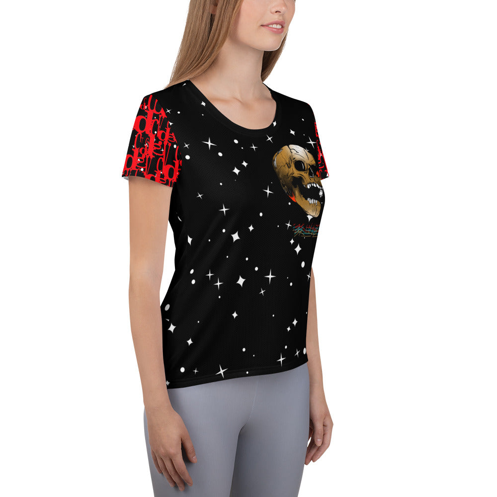 Stars & Skulls Women's Athletic T-shirt