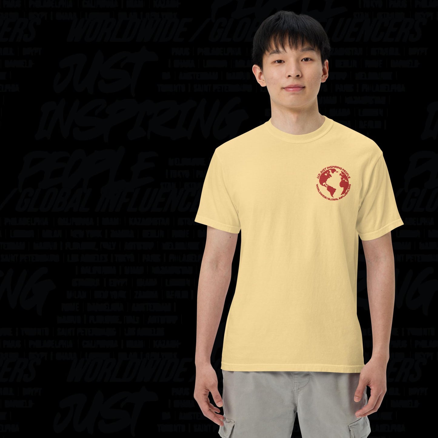 Unisex garment-dyed heavyweight t-shirt