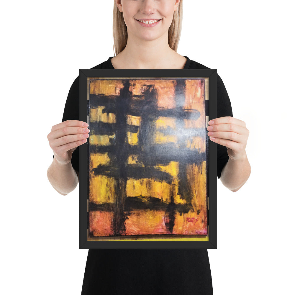 FALLIN.! Framed matte paper poster