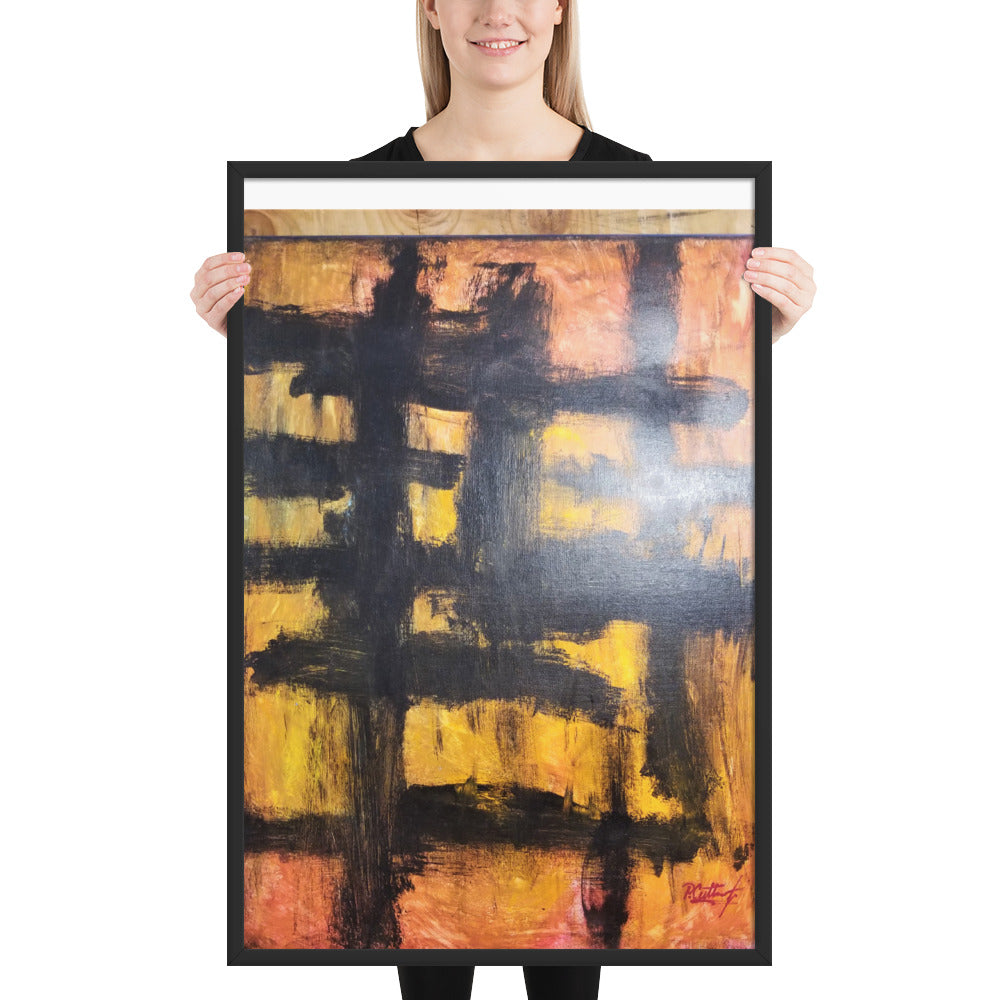 FALLIN.! Framed matte paper poster