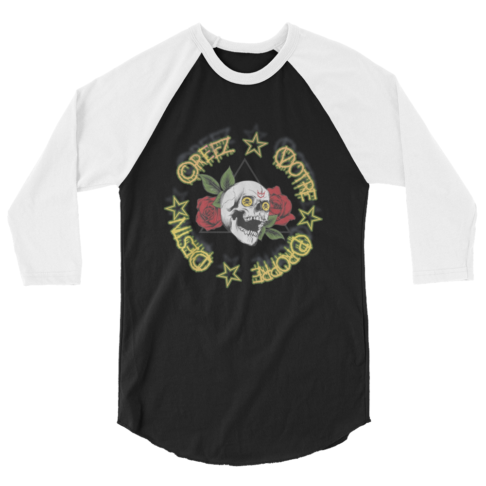 Live 2 cREATe! 3/4 sleeve raglan shirt