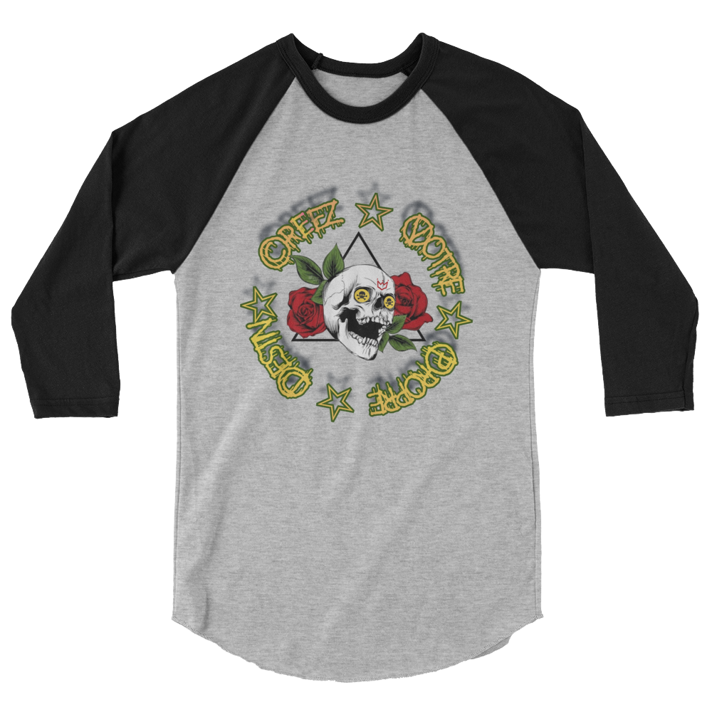 Live 2 cREATe! 3/4 sleeve raglan shirt