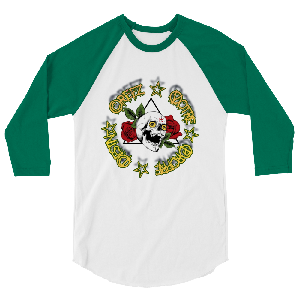 Live 2 cREATe! 3/4 sleeve raglan shirt