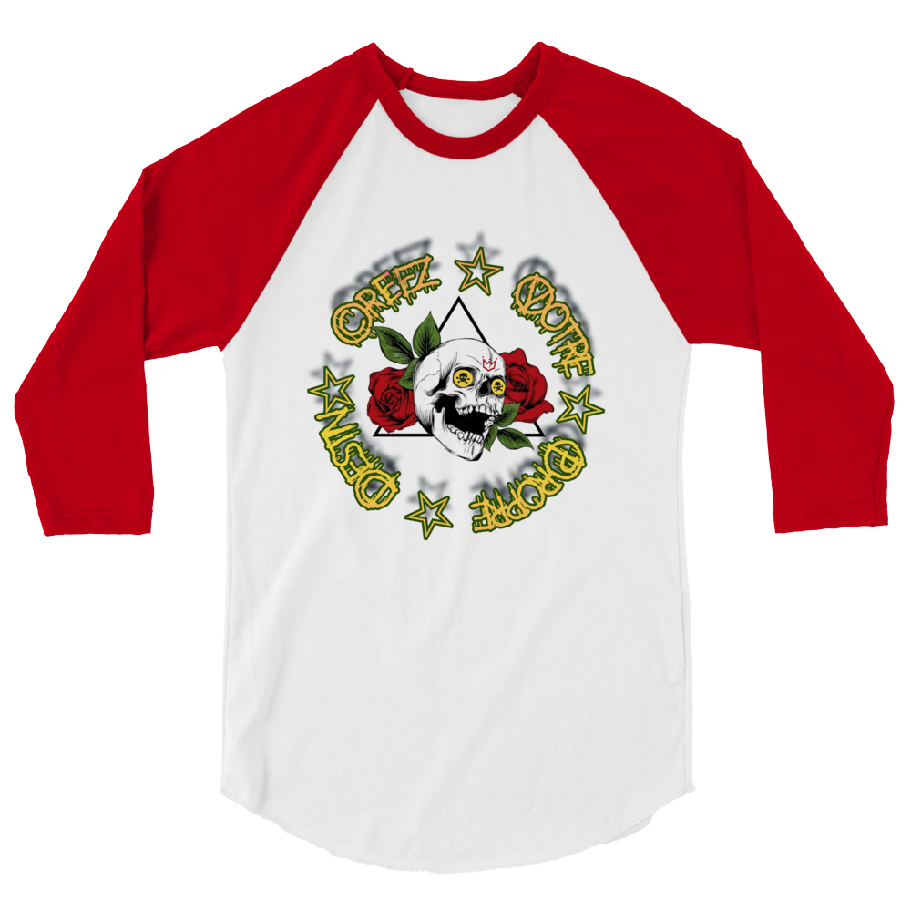 Live 2 cREATe! 3/4 sleeve raglan shirt
