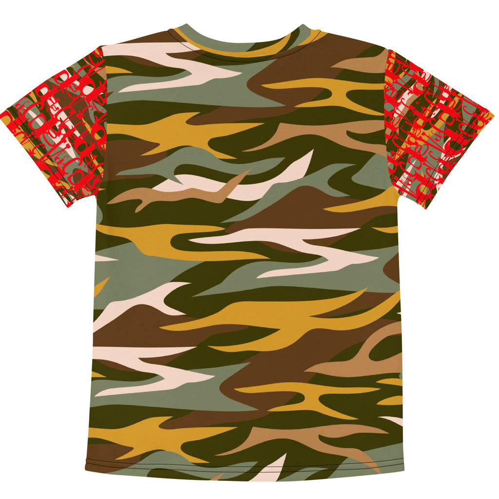 V.OR Glitchy CAMO Kids crew neck t-shirt