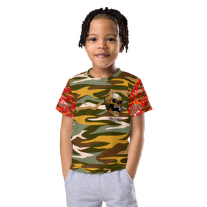 V.OR Glitchy CAMO Kids crew neck t-shirt