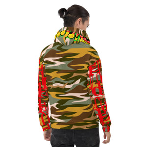Glitchy Skulls Camo Unisex Hoodie