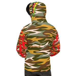 Glitchy Skulls Camo Unisex Hoodie