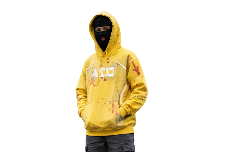 Wild Racer Handcrafted Hoodie (Yellow)