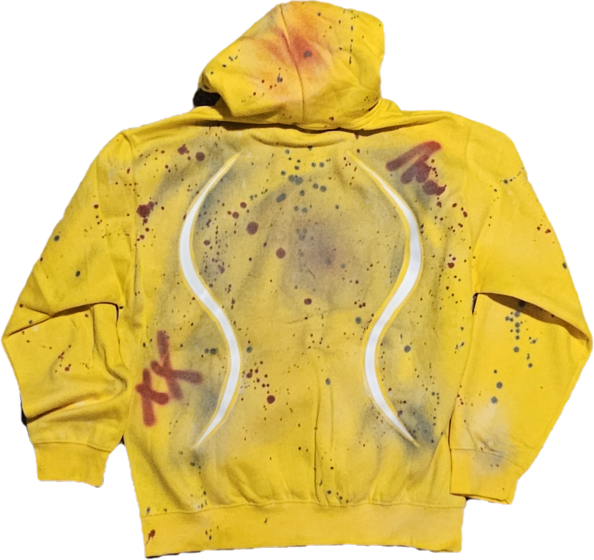 Wild Racer Handcrafted Hoodie (Yellow)