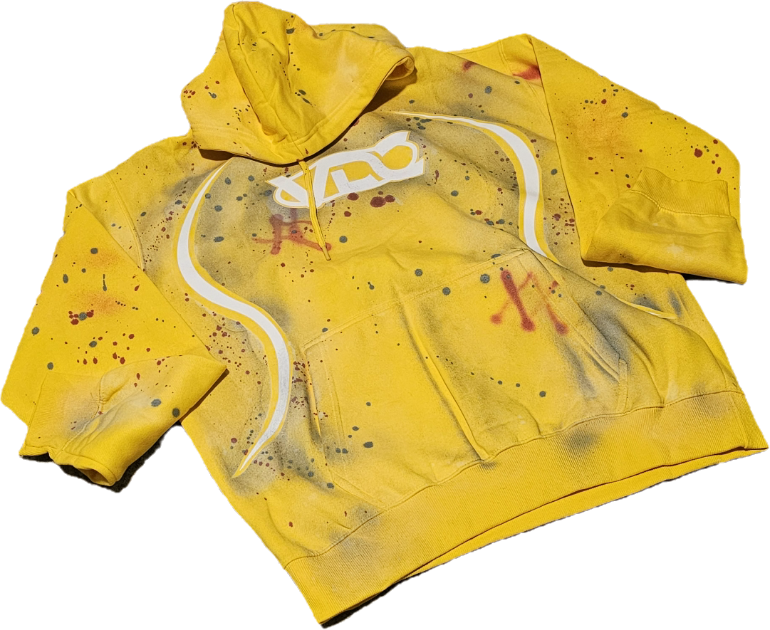 Wild Racer Handcrafted Hoodie (Yellow)