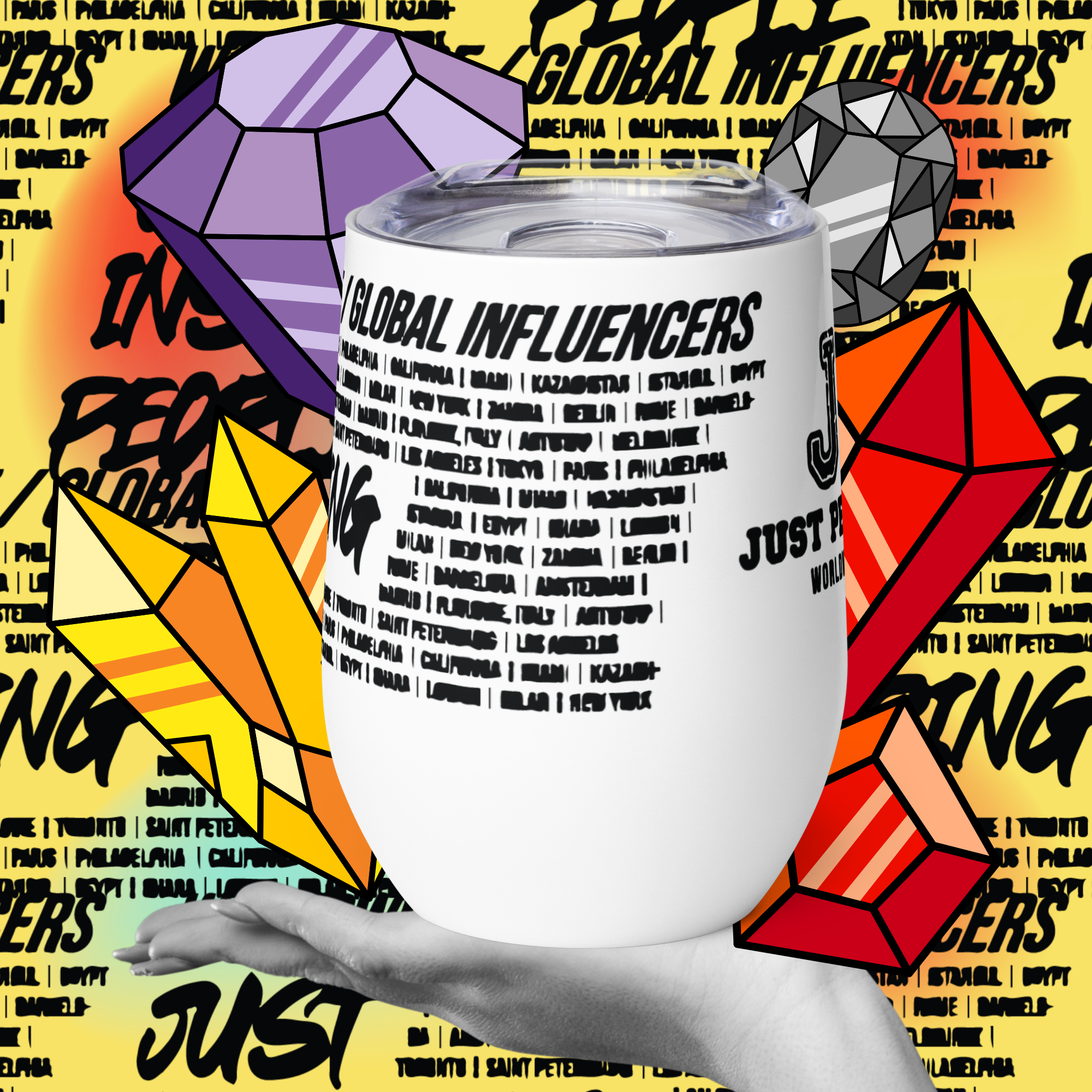 J.I.P. Worldwide Wine tumbler