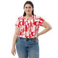 V.OR All-Over Print Crop Tee