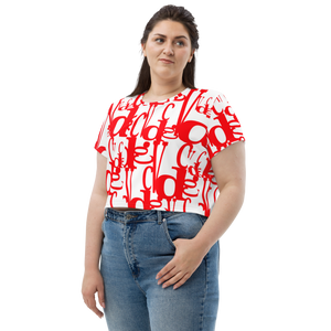 V.OR All-Over Print Crop Tee