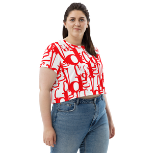 V.OR All-Over Print Crop Tee