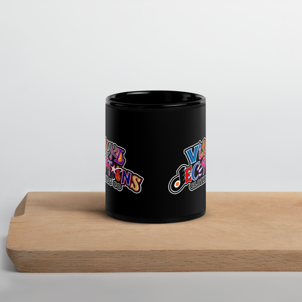 Sports fanatic Visual Deceptions Black Glossy Mug
