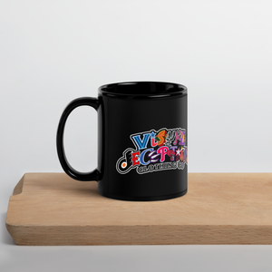 Sports fanatic Visual Deceptions Black Glossy Mug