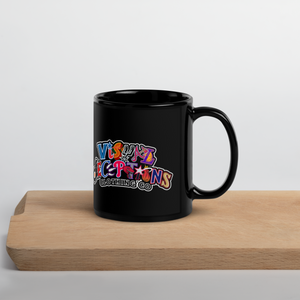 Sports fanatic Visual Deceptions Black Glossy Mug