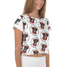 Load image into Gallery viewer, Le Tigger Grid Print Crop Tee
